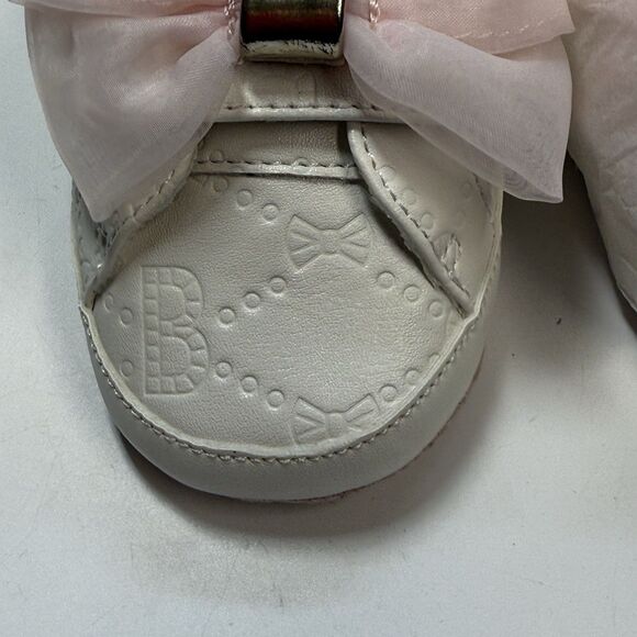 Baker By Ted Baker Bow Slip On Baby Bootie Shoes Sz 6-12 Months New - Picture 3 of 7